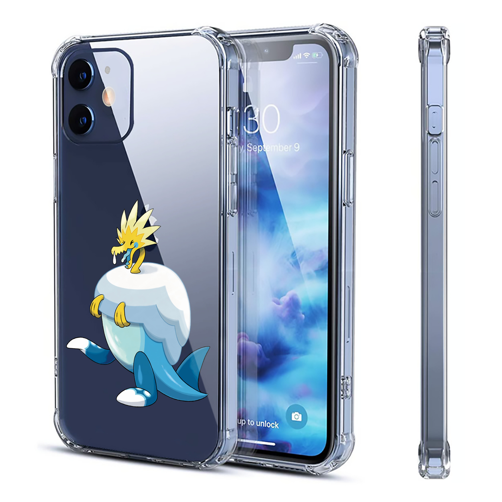 （画像用） ポケットモンスター Pokémon 【iPhone 12シリーズ対応】透明スマホケース（クリアソフトケース）